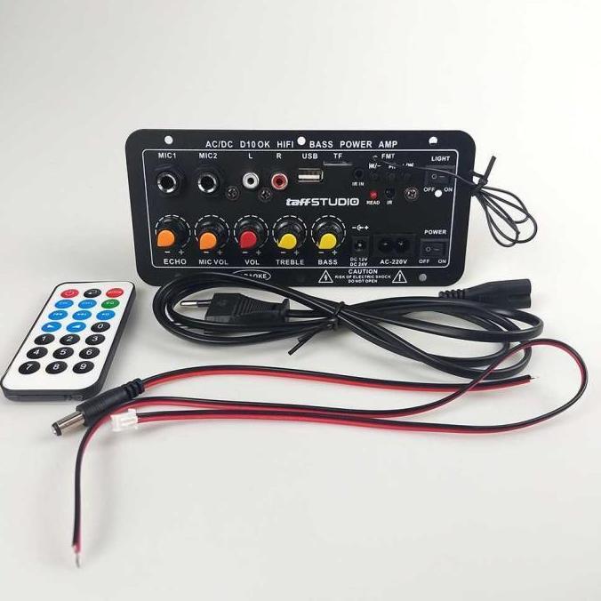Kit Amplifier Board D100K 2x35W MP3 USB Bluetooth FM Karaoke Ampli Box HARGA KHUSUS