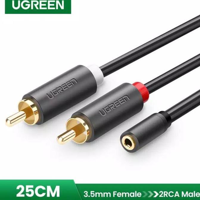 Jdg- Ugreen Kabel Audio 3.5Mm To Rca 2 Male Ugreen Aux 3.5Mm Female To Rca