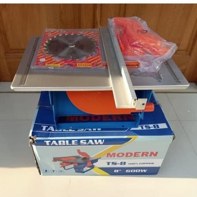 ------] Modern TS-8 Table Saw 8" 8 inch Meja Gergaji Potong Kayu TS8 Mesin