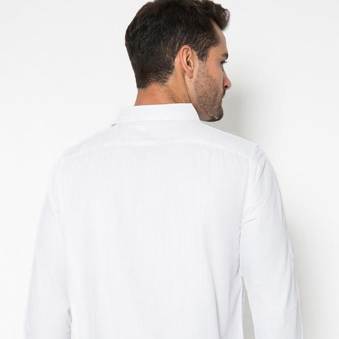 LGS - Kemeja Casual Pria - Lengan Panjang - Kemeja Basic Putih - CSH.283.S988.157.C L/S