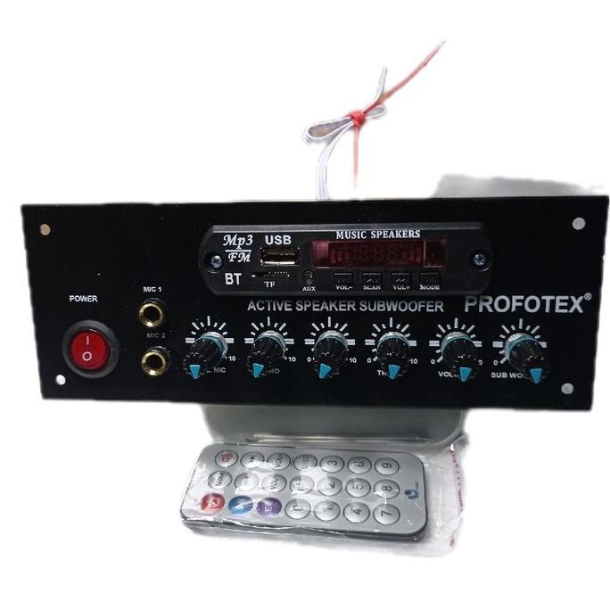 modul kit speaker aktif mono plus echo plus MP3 bluetooth dan  filter subwoofer READY