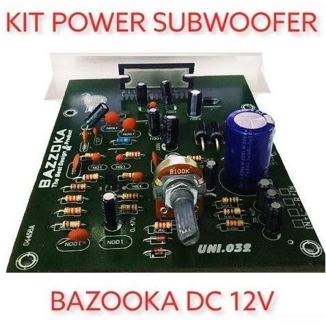 Bazooka Active Sub Woofer plus 12v Power Amplifier LA 4508 Basooka DISKON