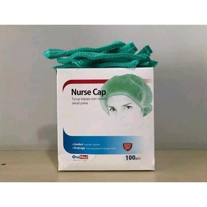Wassw- Nurse Cap Isi 100 Pcs Biru Shower Hijau Pink