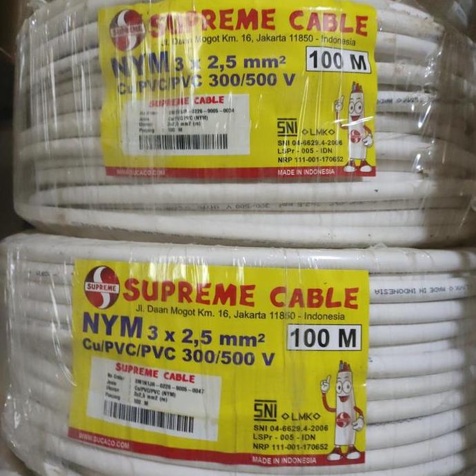 HARGA DISC - kabel nym 3x2.5 supreme 100m nym 3x2,5 100m supreme