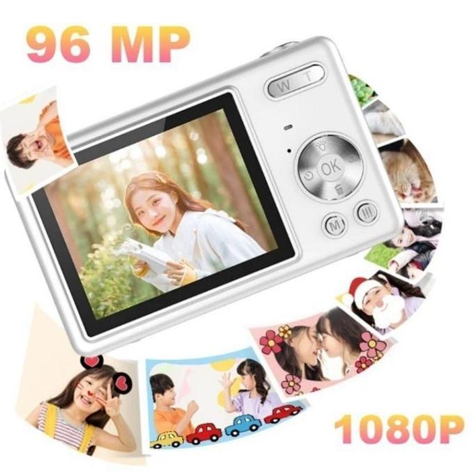 Actionx- Camera Digital Digicam Kamera Pocket 48Mp 1080P Kamera Mini / Kamera Saku Model Retro Mini 