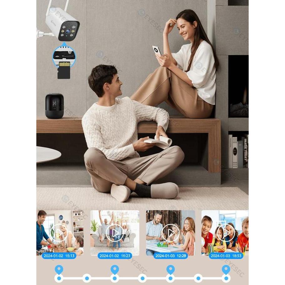 Actionx- Cctv Outdoor Eyesec Stc Ip66 3X Optical Zoom Onvif Tuya App