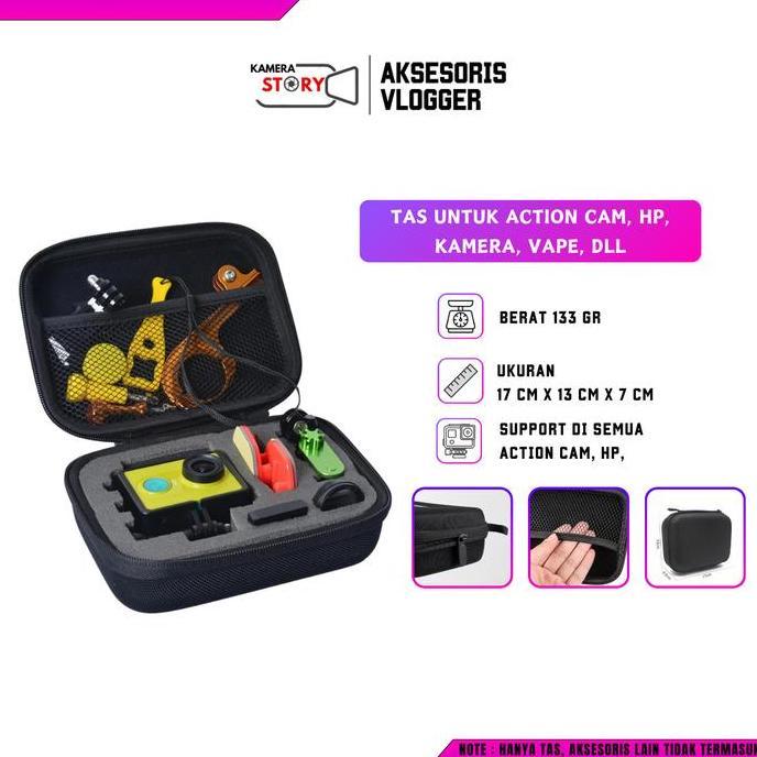 Actionx- Tas Kamera Small Action Camera Xiaomi Yi / Gopro / Bpro / Yi Cam