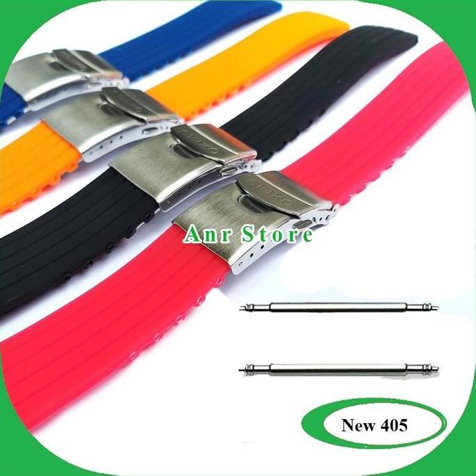 Tali Jam Tangan Karet Engsel Seiko Divers 22 Mm Original Oem Hemat