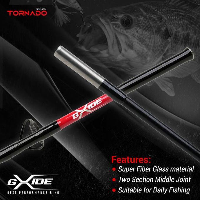 Ratu_seller428 - Joran Tornado TWIST FS Super Fiber 15cm - 21cm | Ring Kuat, Reel Seat Tornado, Coco