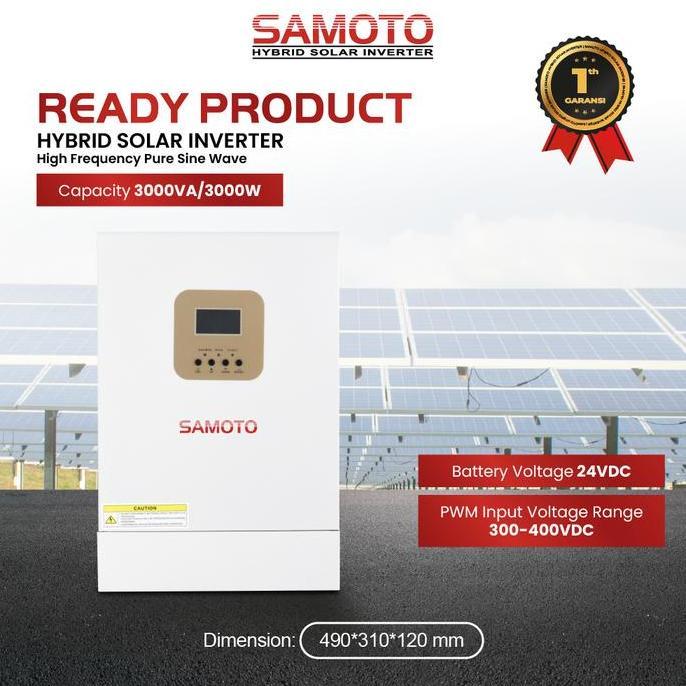 Best Seller, Samoto Inverter Hybrid Ihs3000/3000Watt - Hybrid Inverter Solar Panel Surya