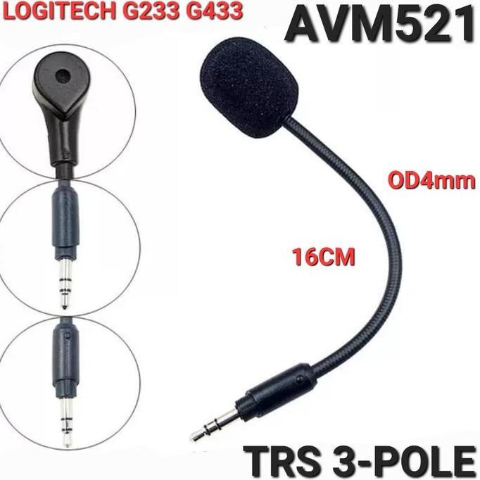 AVPRO AVM521 Mini 3.5mm TRS Flexible Microphone f G233 G433 16cm OD4mm