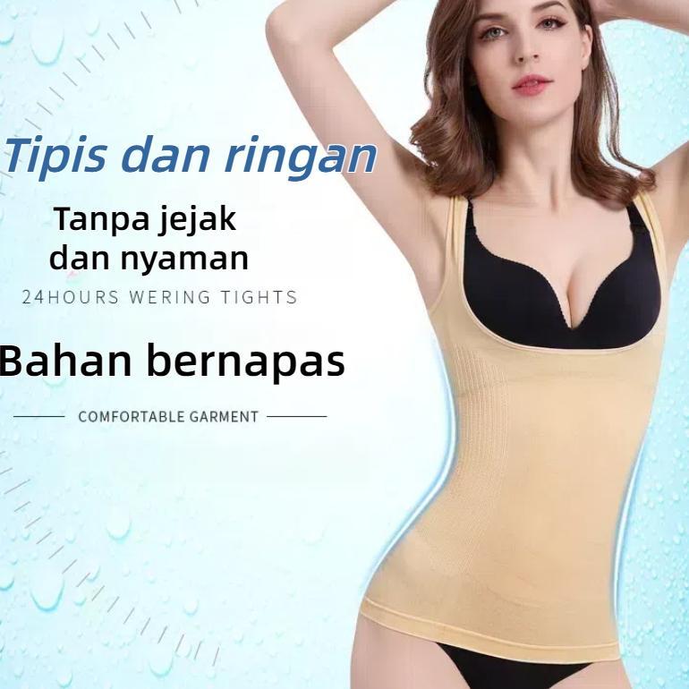 Promo Bulan Ini Korset Longtorso Seamless Tanktop Bra Dalaman Kebaya Korset Pelangsing Perut Korset 