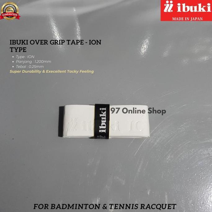 Kokking- Ibuki Grip Ion New Type / Grip Raket Badminton & Raket Tennis Racquet|Grip Karet Lengket| R