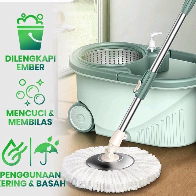 PROMO MURAH scm003 ALAT tongkat  PEL LANTAI BONBOX BCT704/ SAMONO SCM003  / SCM012 1SET Fiber dengan