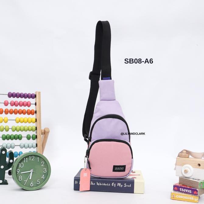 Lily And Clark Tas Selempang Anak Unisex Warna Lilac Combine SB08-A6