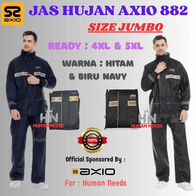 Jas Hujan Axio 882 Size 4XL 5XL Big Size Jumbo XXXXL XXXXXL