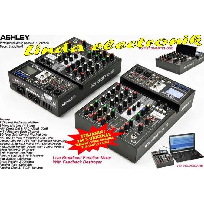 MIXER ASHLEY STUDIO PRO 6 / STUDIO PRO6 ORIGINAL