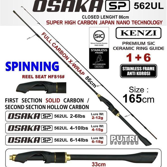 Ratu_seller428 - JORAN KENZI OSAKA 562 UL | SiC Guide Anti Korosi | Full Carbon X-Wrap | Solid Carbo