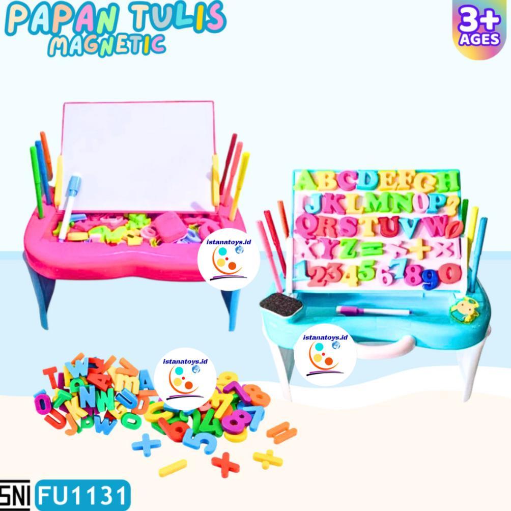 ID Mainan Papan Tulis Magnetic Drawing Board Meja Belajar Anak FU1131