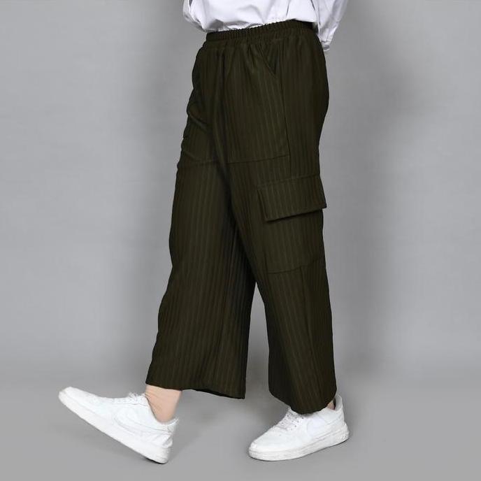 FREE ONGKIR ZIELA CELANA KARGO WANITA BAHAN KNIT UKURAN JUMBO DAN STANDAR