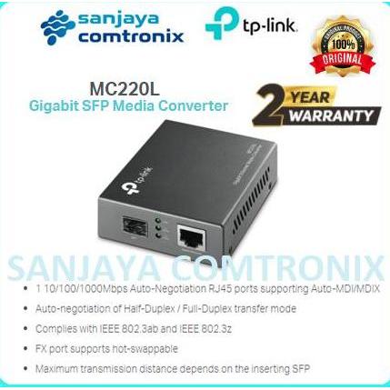 Necting- Tp-Link Media Converter Gigabit Sfp Tl-Mc220L