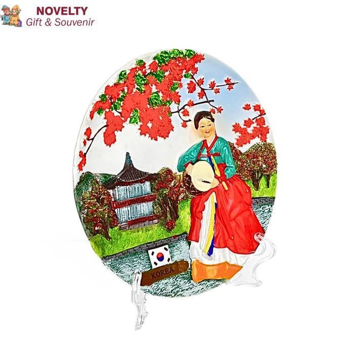 New- Cenderamata Pajangan Piring Korea Souvenir Korea
