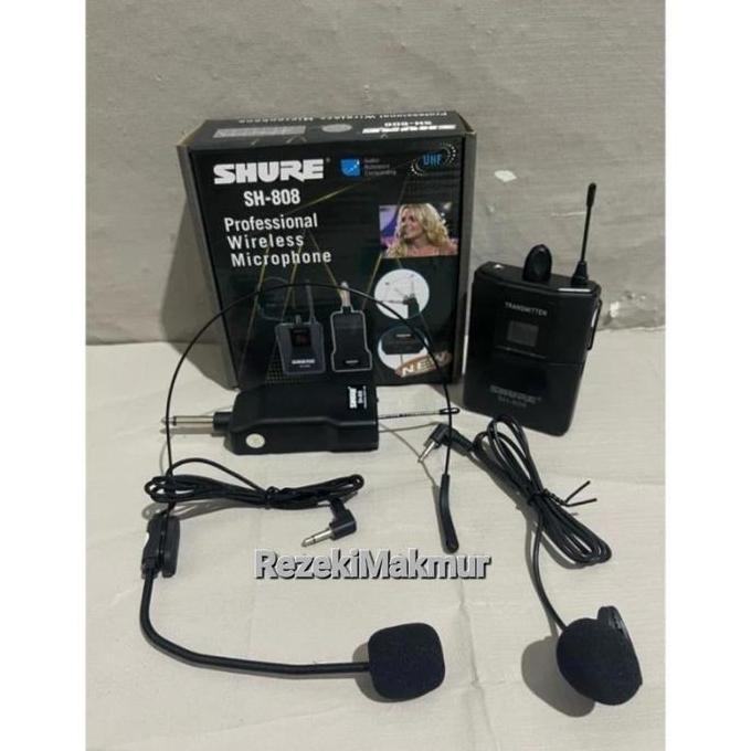 Mic Wireless Imam Bando Clip SH 808 /Mic Bando+Jepit Clip ON Wireless