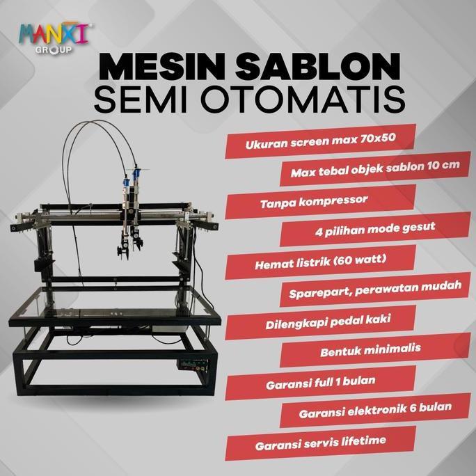 Terlaris Mesin Sablon Semi Otomatis Manxi
