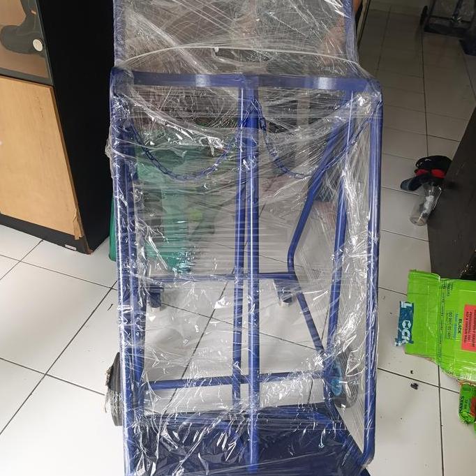 Trolley Double Tabung Oksigen Acetylene Besar