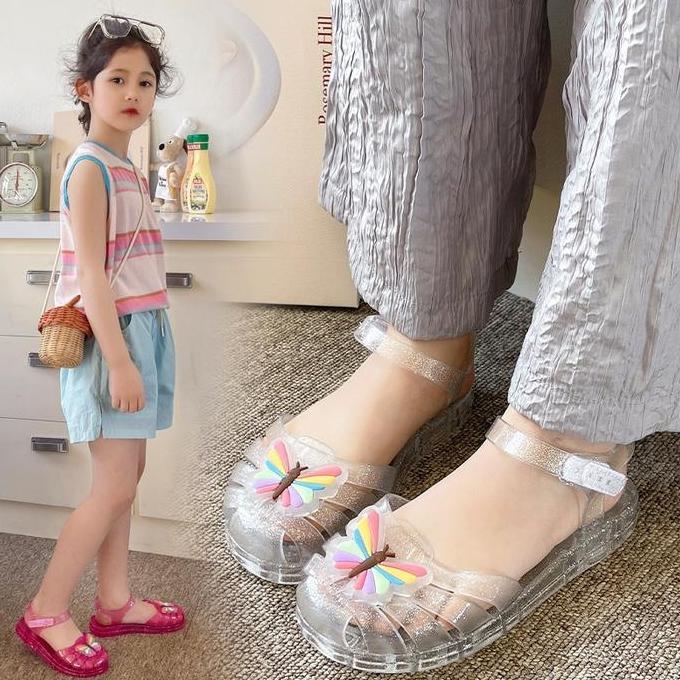 COD Sandal Sepatu Jelly Anak Import LETTA Sandal jelly Anak Perempuan Sandal Sepatu Anak Perempuan
