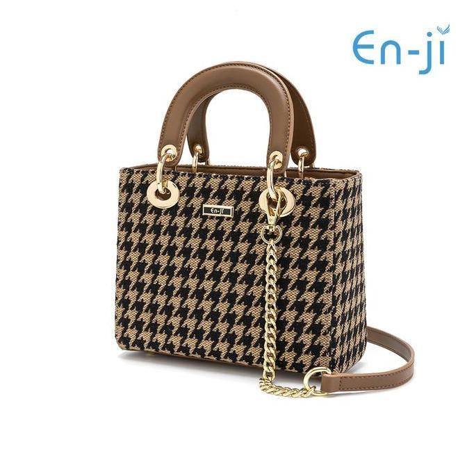 DISKON ENJI TAS WANITA HAEJIN KOREAN STYLE HANDBAG - KHAKI