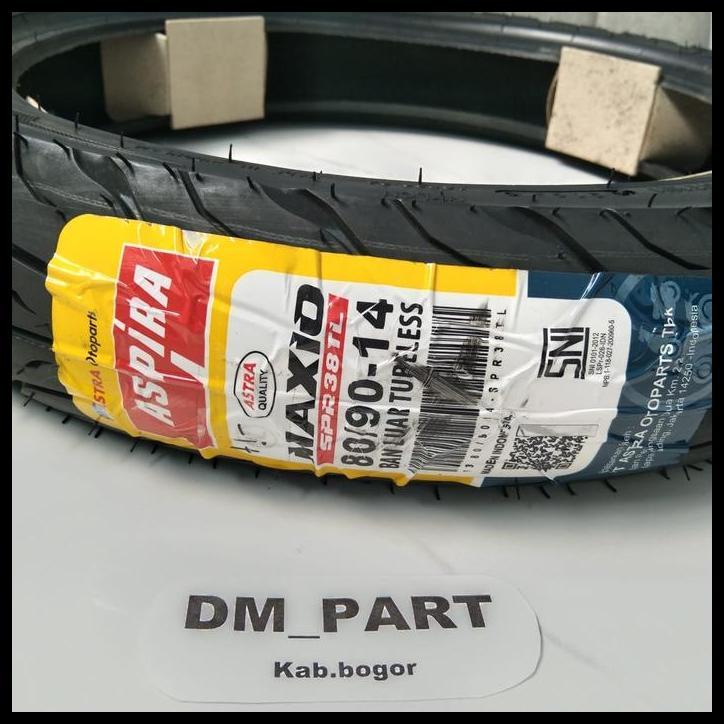 TERBARU BAN TUBELESS ASPIRA 80 90 14 MAXIO SPR38TL BEAT VARIO SCOOPY SPACY DEPAN 