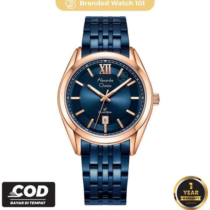 Jam Tangan Pria Alexandre Christie AC 8690 AC8690 8690 Garansi Resmi 1 Tahun Stainless