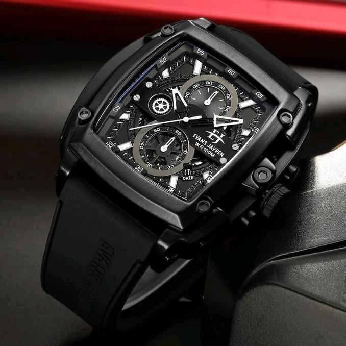 evans jayden 9553 jam tangan pria rubber