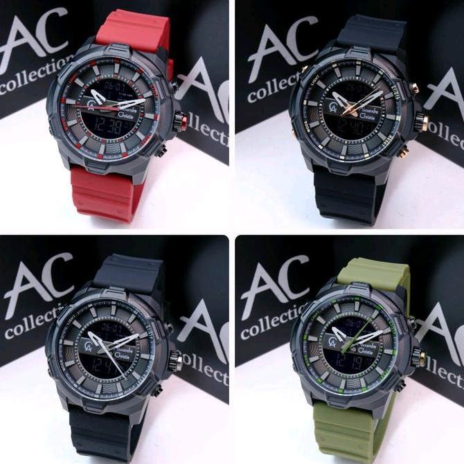 JAM TANGAN PRIA ALEXANDRE CHRISTIE AC9375 AC 9375 DOUBLE TIME / DUA WAKTU. ORINAL