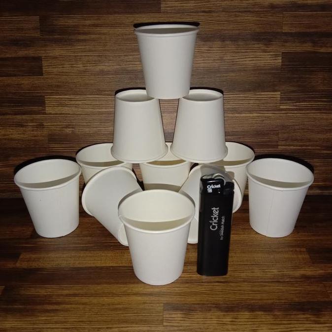 gelas kertas kecil 2,5 oz putih polos (paper cup)