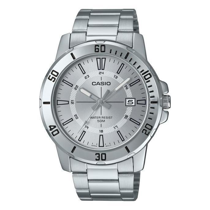Casio Jam Tangan Pria MTP-VD01D-7CVUDF Orinal Silver