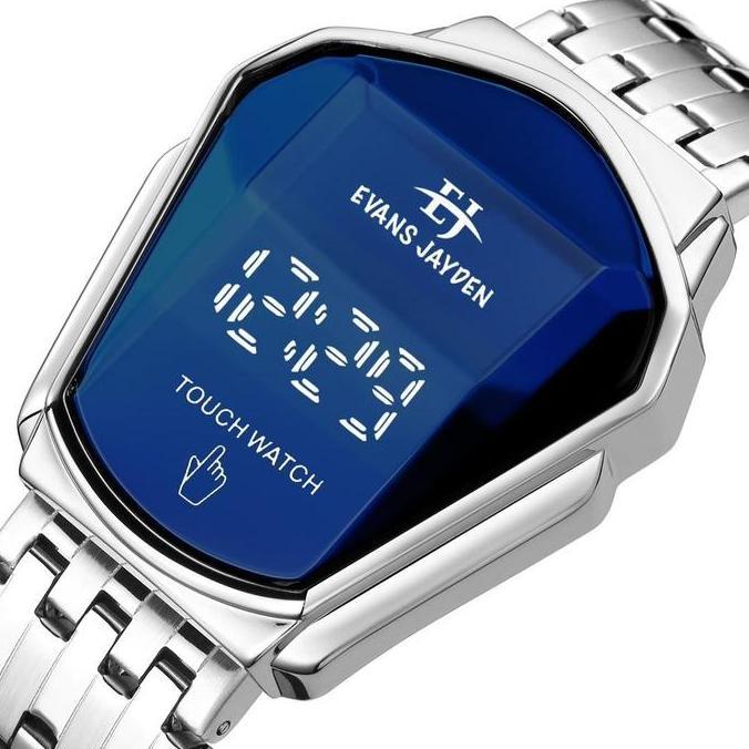 jam tangan Evans Jayden Jam Tangan Pria 9953 Rantai Stainless Steel Dital Touch Screen Sapphire Glas