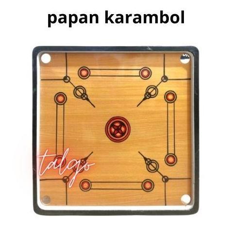 Meja karambol + 1set biji karambol dan bubuk kristal papan karambol BISA GOSEND