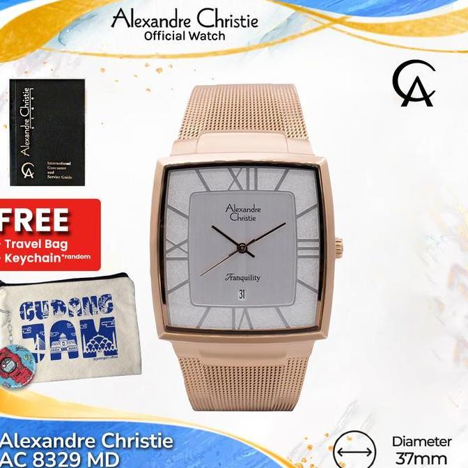 Alexandre Christie Pria AC 8329 MD AC 8329 AC8329MD White Rose Gold