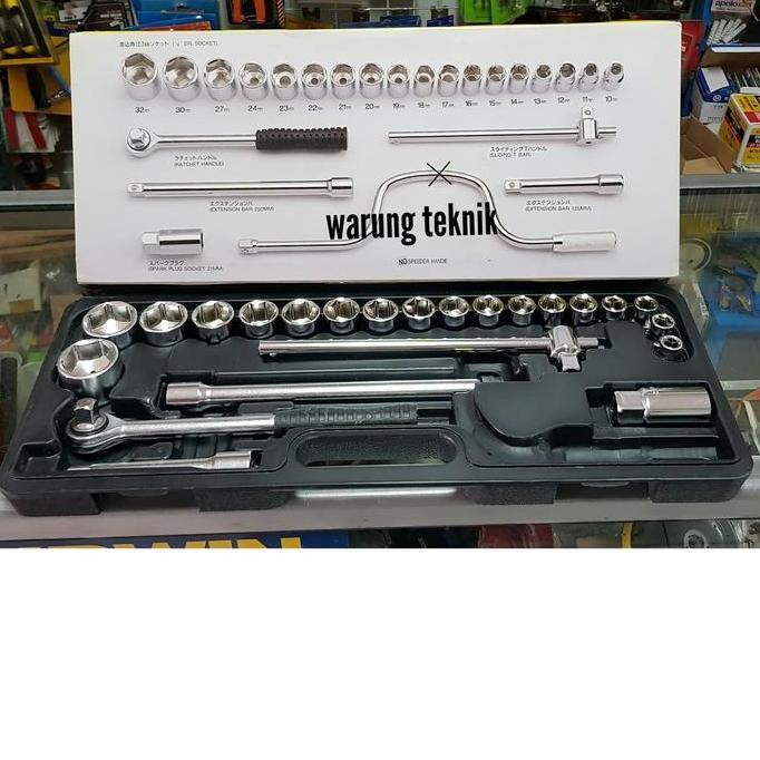 Promo CNL KUNCI SOCKET SET 24 PCS 1/2" 6PT Diskon