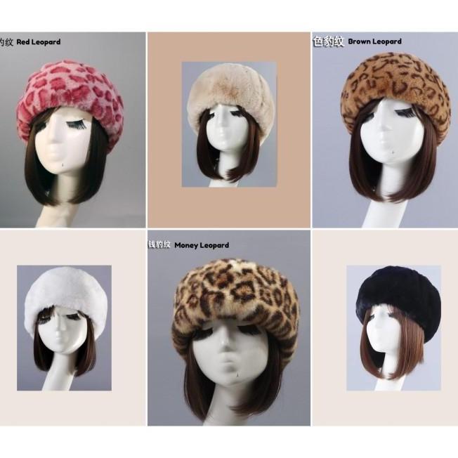 Luy 88 Xq8105 Headband Fur Ban Topi Winter Musim Dingin Hadiah Bla Dewasa Hat Cap Putih Unisex Bahan