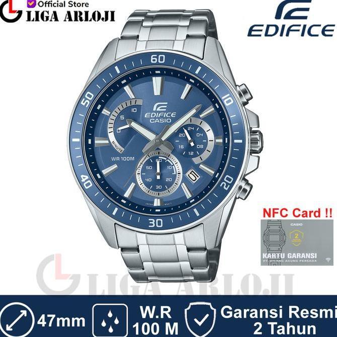 Casio EDIFICE EFR-552D-2AVUDF Jam Tangan Pria Stainless Chronograph EFR-552D-2A EFR552D