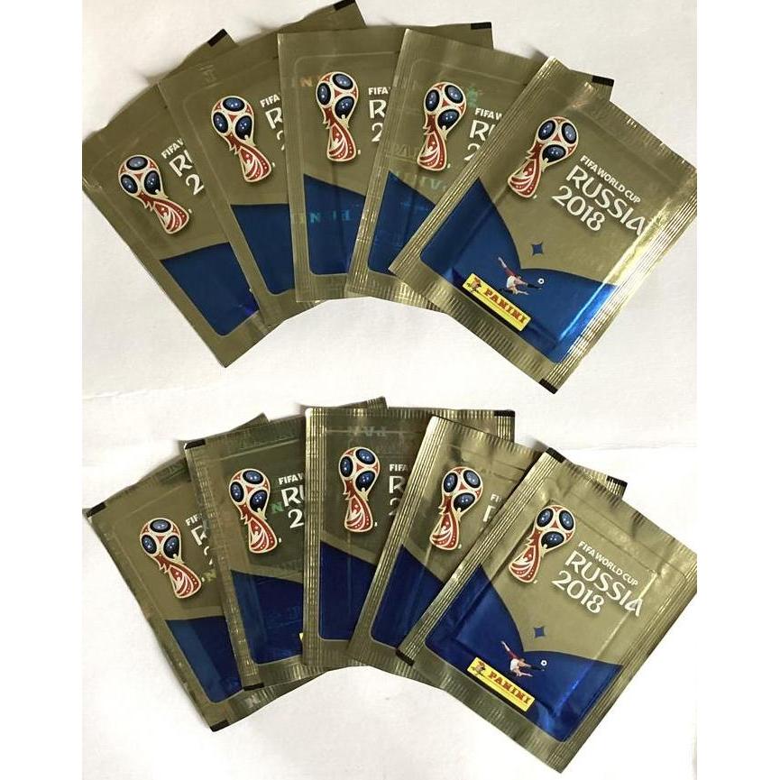 Panini FIFA World Cup Russia 2018 Official Sticker Collection (10Packs, 50 Stickers)