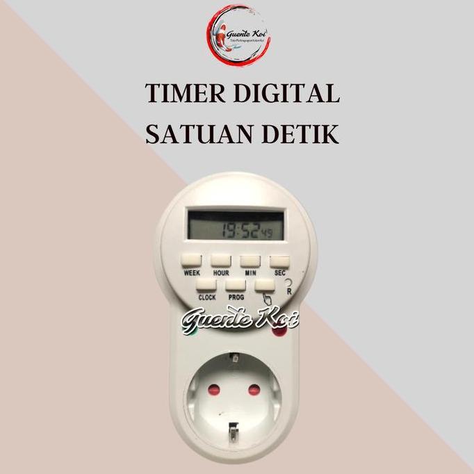Timer Digital Peralatan Koi Satuan Detik - Pengatur Jadwal Otomatis