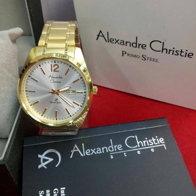 Jam Tangan Pria Alexandre Christie AC 1012 ME All Gold
