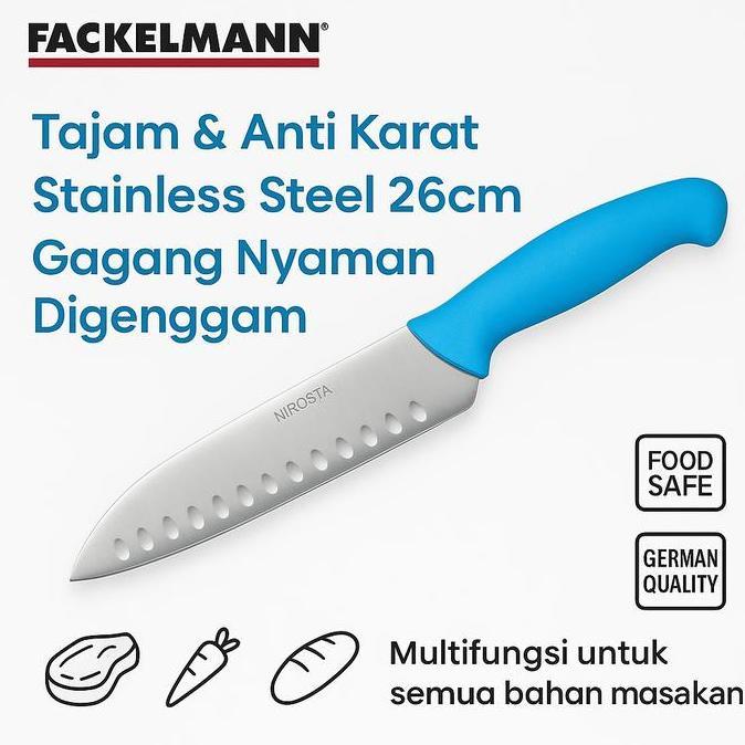 Nirosta Essential Santoku Knife / Pisau Santoku Pisau Dapur Stainless Steel