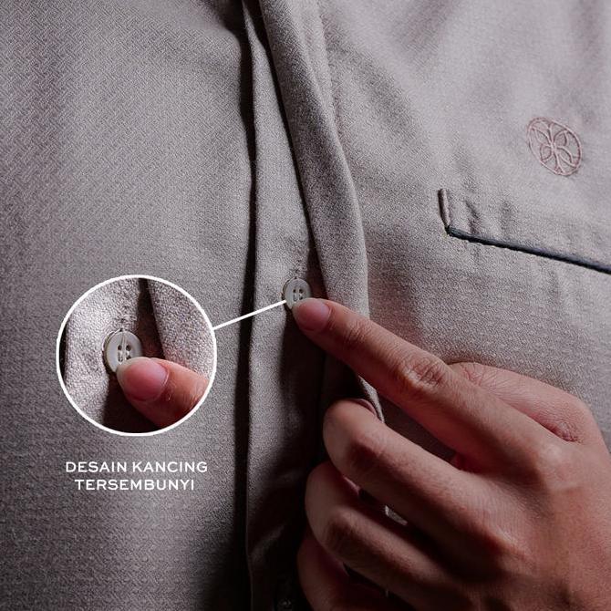 Gerai Hawa - Faateer Kemeja Pria Lengan Panjang Baju Koko Dewasa Daily & Premium