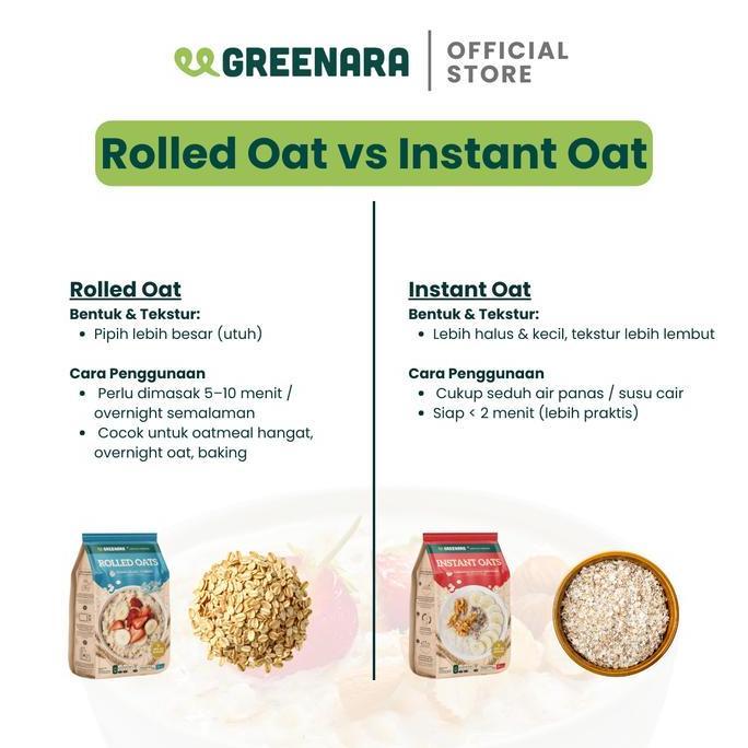 Greenara Instant Oat 1kg / Oat Instan 1kg