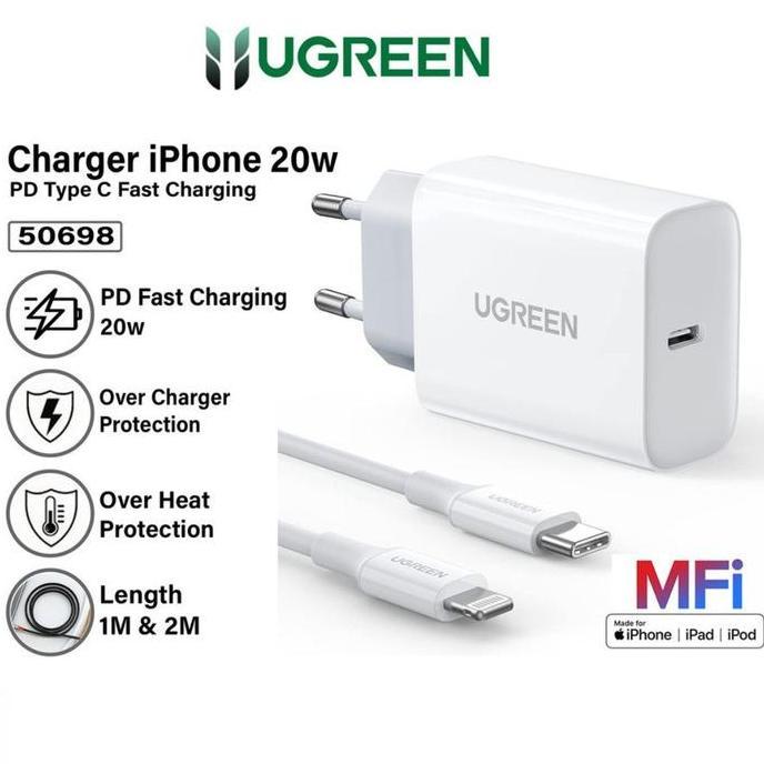 charger set usb c to lightning with adaptor charger ugreen MFI